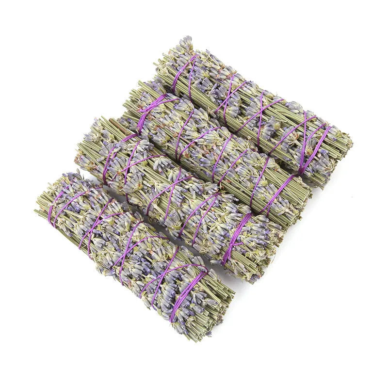 Lavender-scented natural dried flower aromatherapy stick, approximately 4 inches long