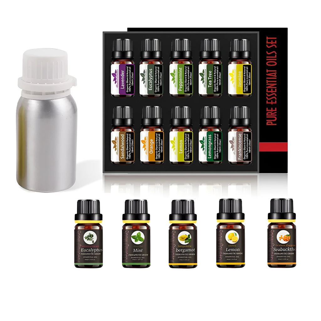 10ml lavender tea tree essential oil in a glass bottle with dropper