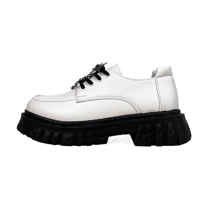 Women's Duke Asterism coloured loafers with a metal cross strap and round toe.