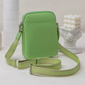 Small solid colour crossbody shoulder bag for women in PU material, shown in beige colour