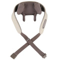 Creamy white rechargeable shoulder and neck massager with infrared physiotherapy function