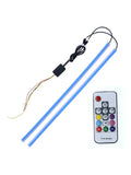 Universal RGB LED daytime running light kit with remote control for General Motors cars.