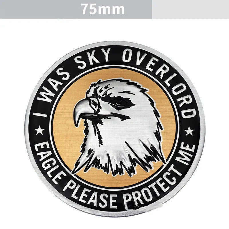 Aluminium car body stickers with lion, eagle, wolf and tiger designs for vehicle customisation