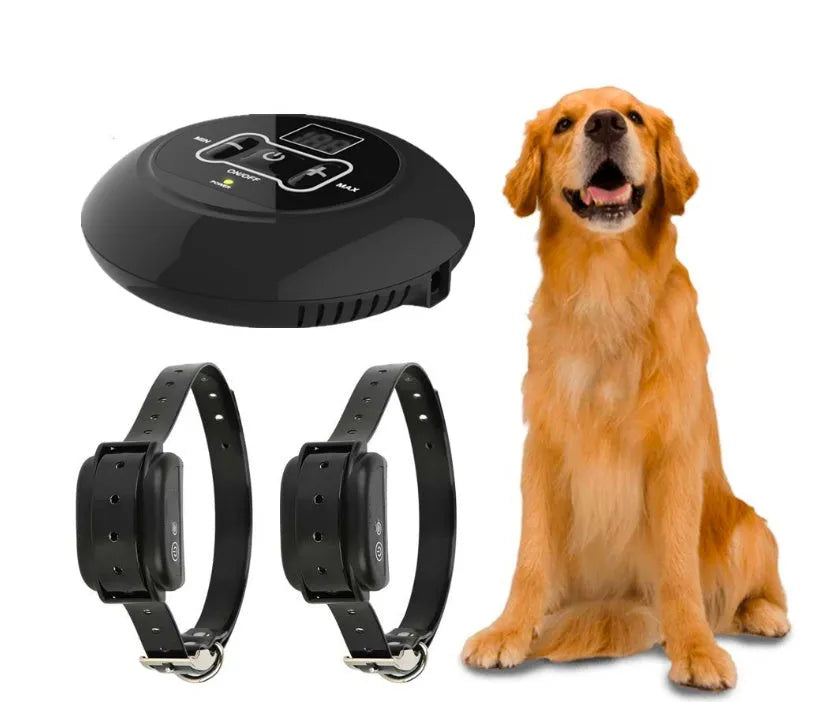 Pet wireless trainer and bark stop device with digital display transmitter and waterproof rechargeable receiver for dogs