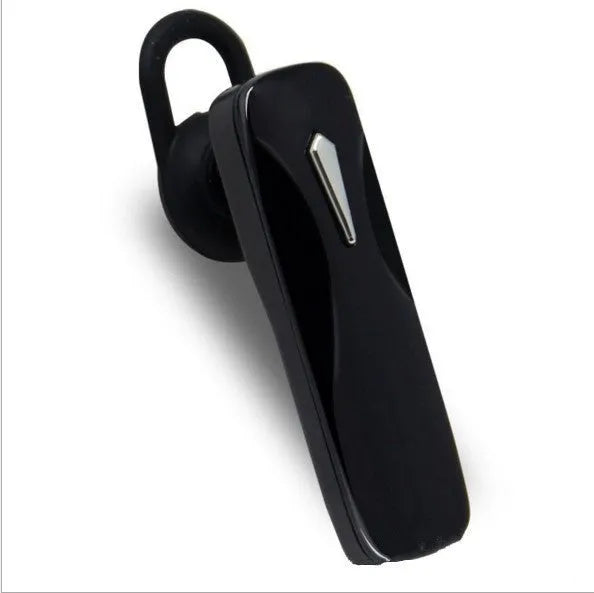 M163 Bluetooth car headset shown in black and white colour options on a plain background.