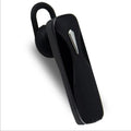 M163 Bluetooth car headset shown in black and white colour options on a plain background.