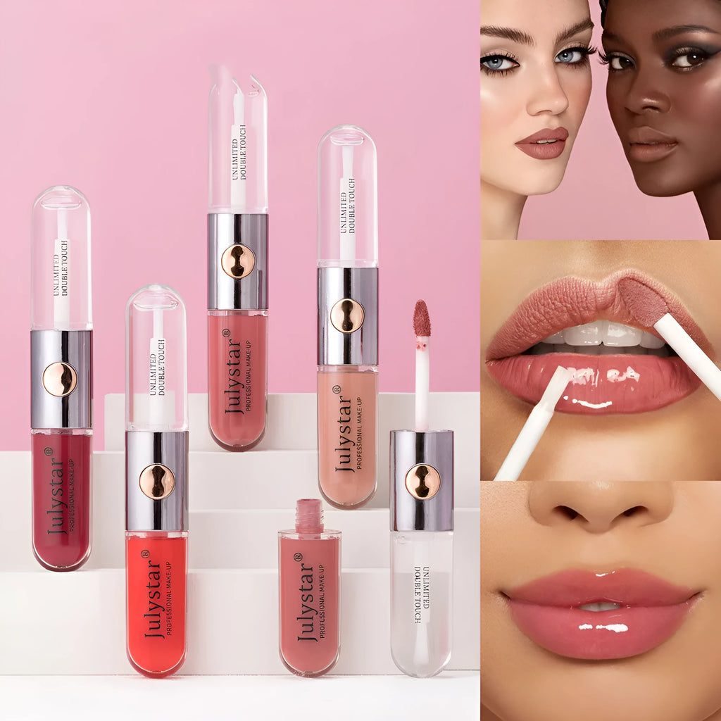 Women's long-lasting lip gloss in tube with 6ml content for moisturising and colour