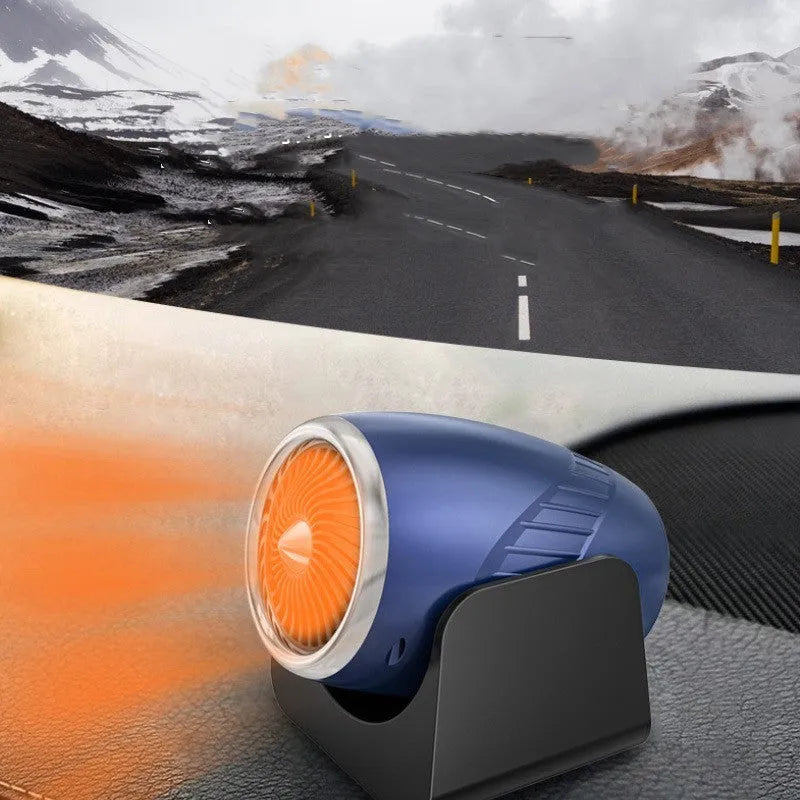 12V portable car heating fan with defrost function in navy blue colour