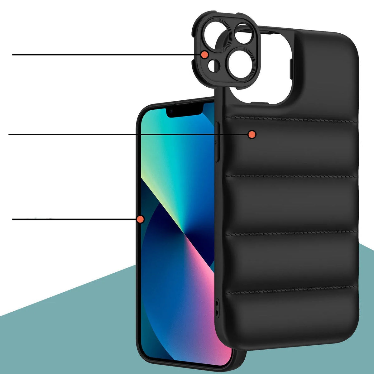 TPU back cover phone case for iPhone 14 13 12 11 Pro Max XR XS Max 7P 8P in solid colours