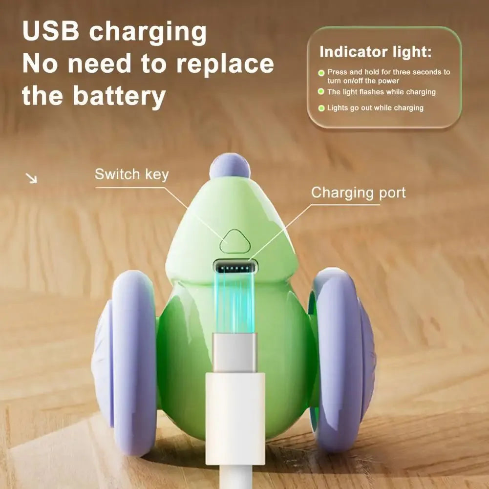 Interactive electric mouse cat toy with automatic teasing stick in green or white for indoor cats