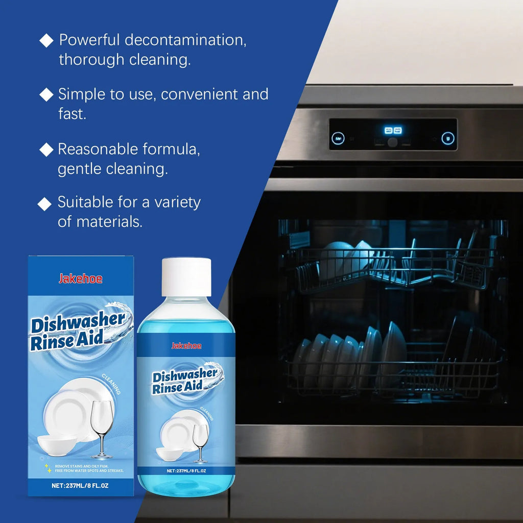 237mL dishwasher detergent aid bottle for removing stains and oil from kitchenware