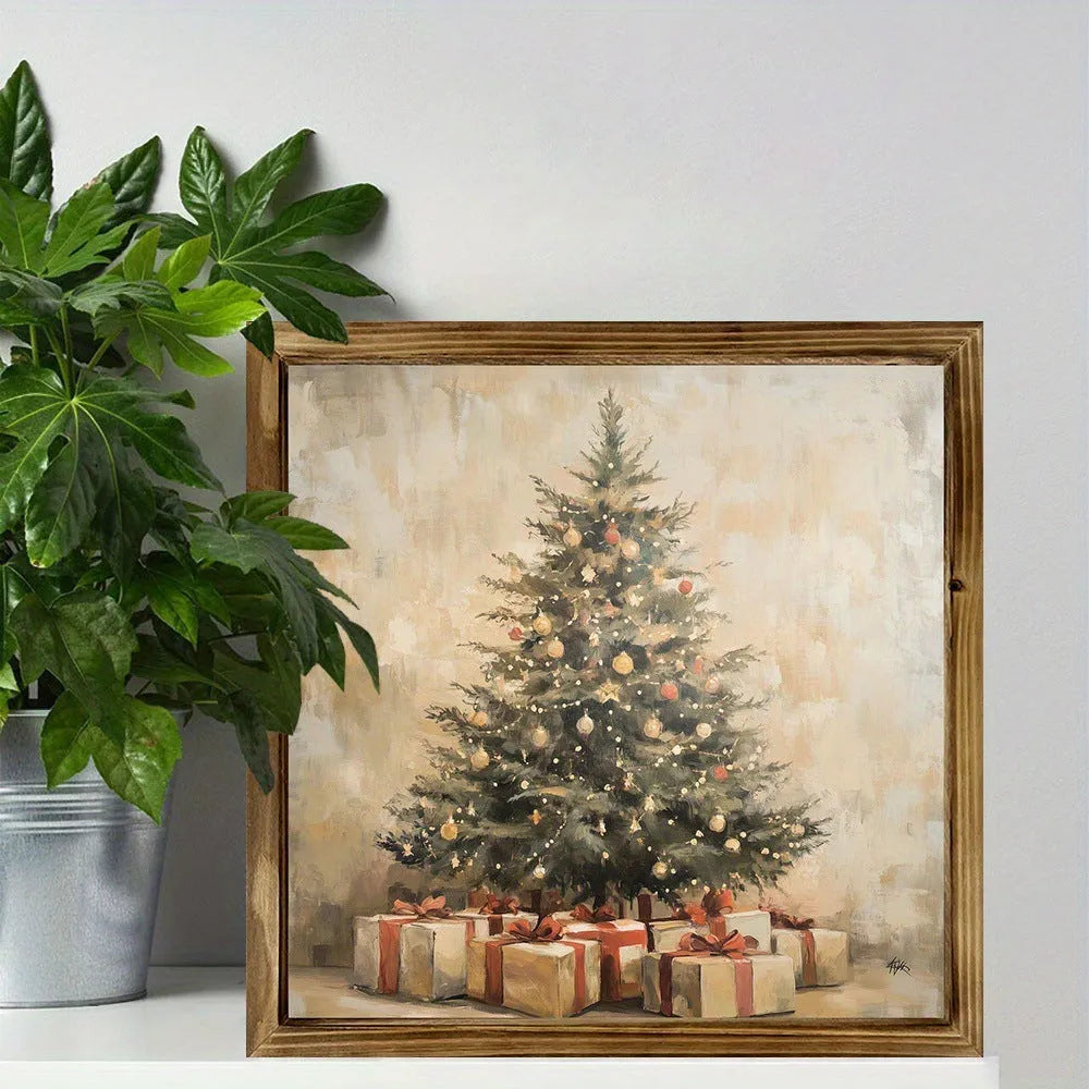 Double-layer pine wooden photo frame, 20x20cm, 5mm thick, modern simplicity style, for home or office.