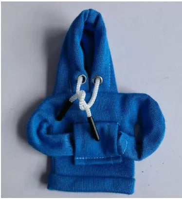 Cloth car gear shift knob cover in various colours showing its 13cm by 8cm size
