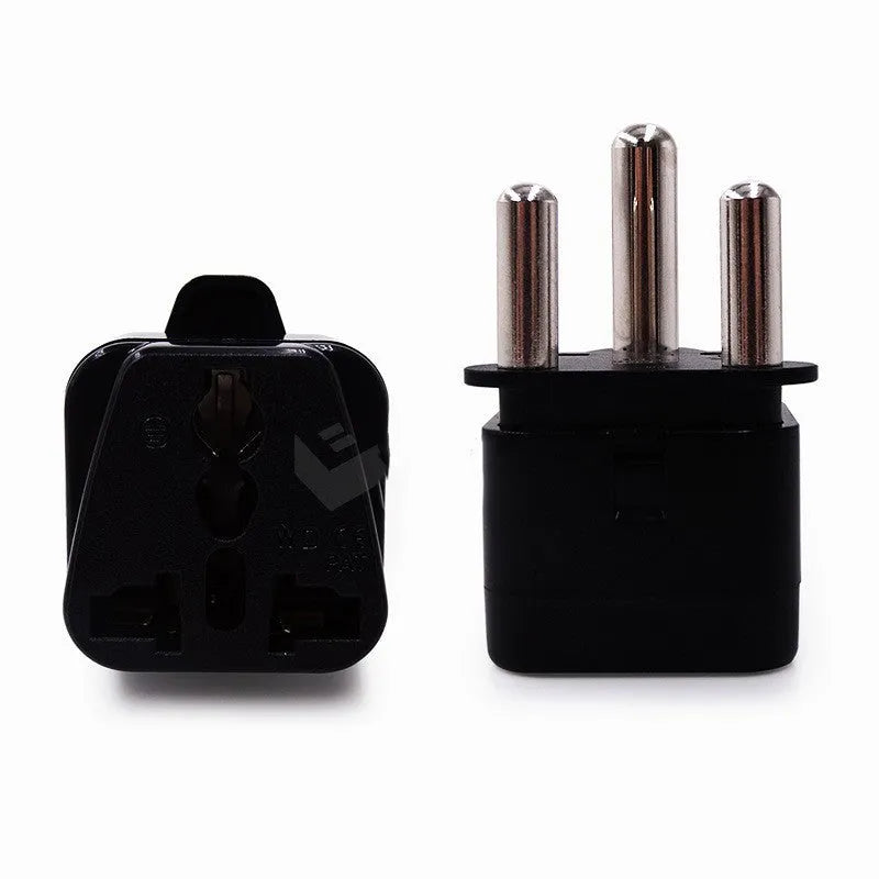 Great South Africa converter plug 10A 250V AC CE certified in black or white with ABS and phosphor bronze