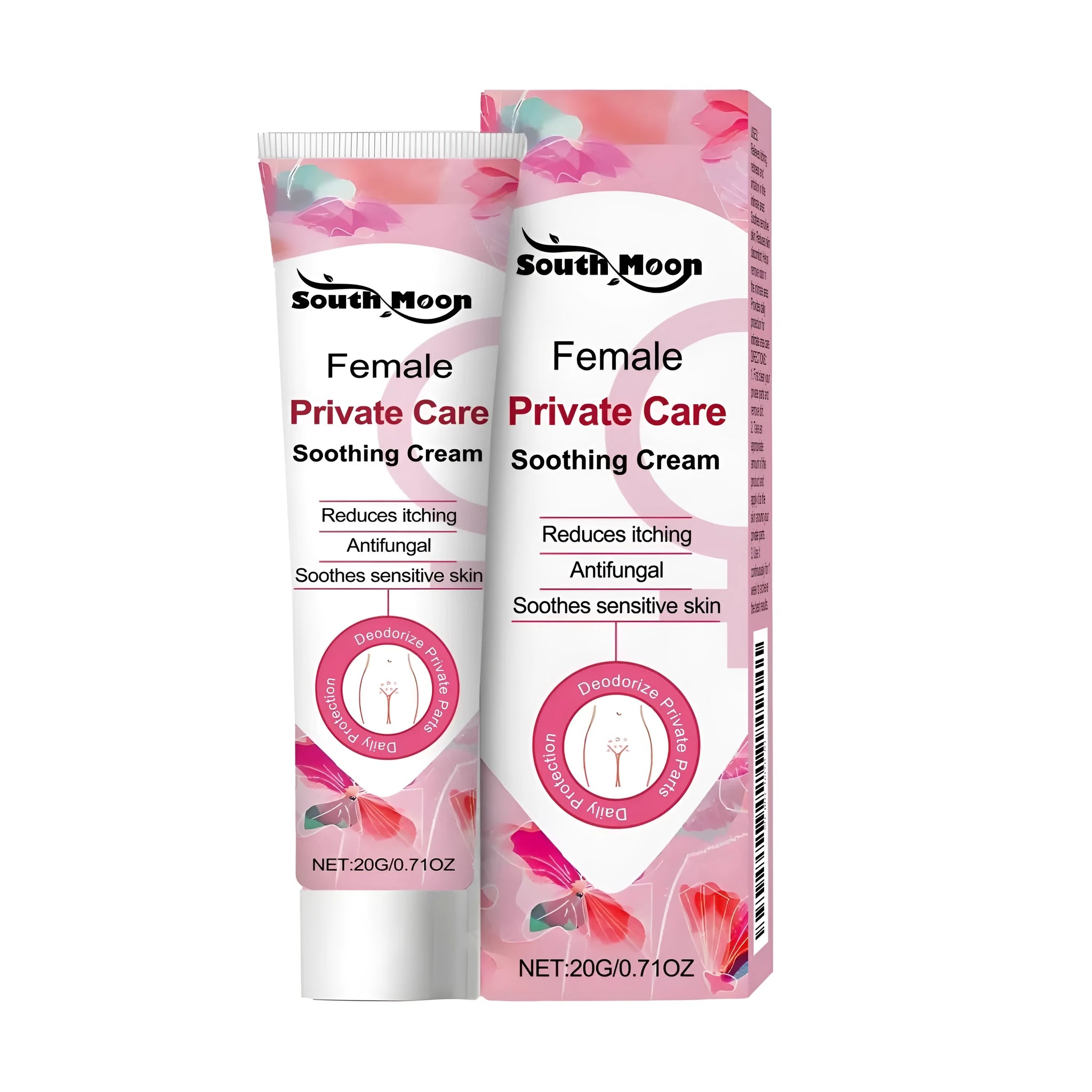 Women's private parts relief cream 20g tube with honey and mint active ingredients