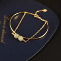 Jade lucky beads bracelet for women with gold inlay decoration, showing single, double, and three beads version options.