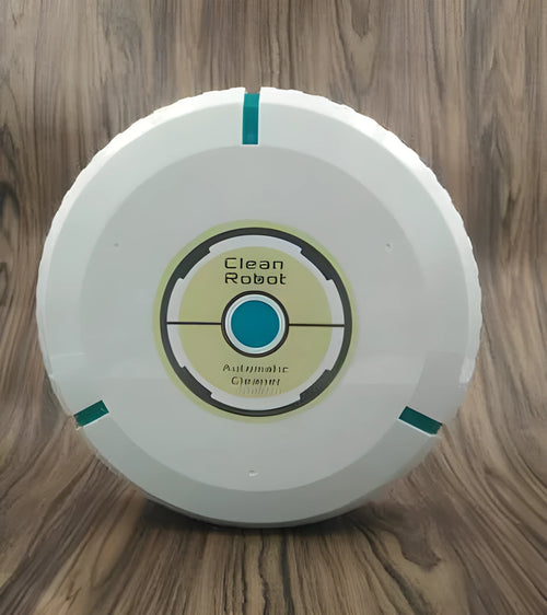 AC automatic sweeping robot vacuum cleaner for carpets and hard floors in black or white colour.