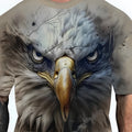 Men's loose fit graphic T-shirt in thin fabric showing Coloured Letters design