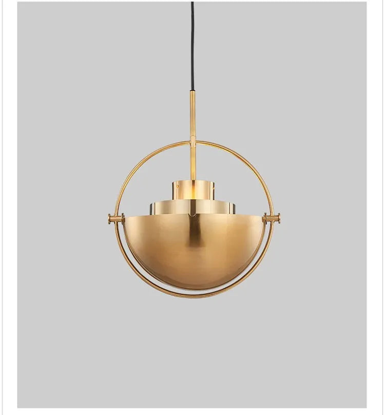 Half circle bedroom dining room chandelier with LED light, alloy chrome finish, gold colour, 1-light cable connection