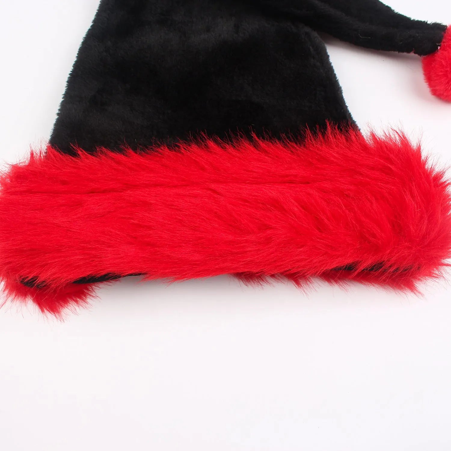 Black thickened polyester plus-sized Christmas hat in European classical style, 56 by 30 centimetres