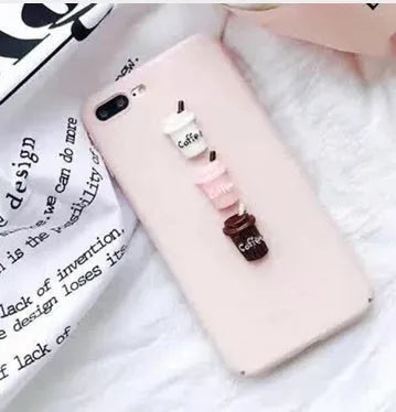 3D cartoon cat design silicone iPhone case in multiple colours showing soft TPU construction