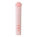 Cat paw mini folding scissors in pink, white, black, and blue colours showing closed and open positions