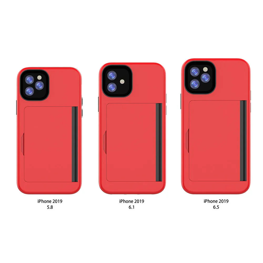 A solid-colour mobile phone case for Apple iPhone 11 models, shown in black.