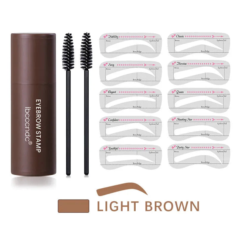 Hairline trimming and eyebrow powder in three natural brown shades for cosmetic hair fill