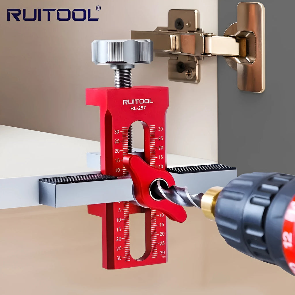 Aluminium alloy cabinet door installation aid tool for woodworking projects