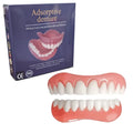 Silicone simulation smile dentures for dental training with upper and lower teeth set