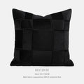 Square chenille woven cushion in 50x50cm size with feather velvet filler