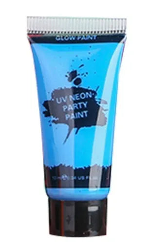 25ml tube of neon face and body paint in selected colour with safe non-toxic labelling