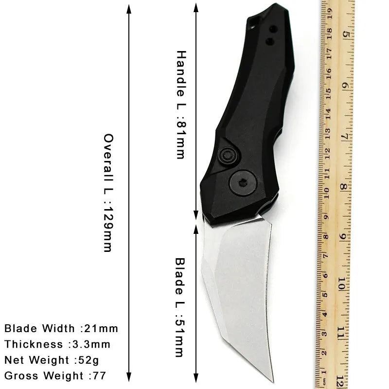 15cm portable folding pocket knife in black grey or green colour options