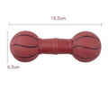 PVC football dumbbell shaped dog squeaky toy in four colour options