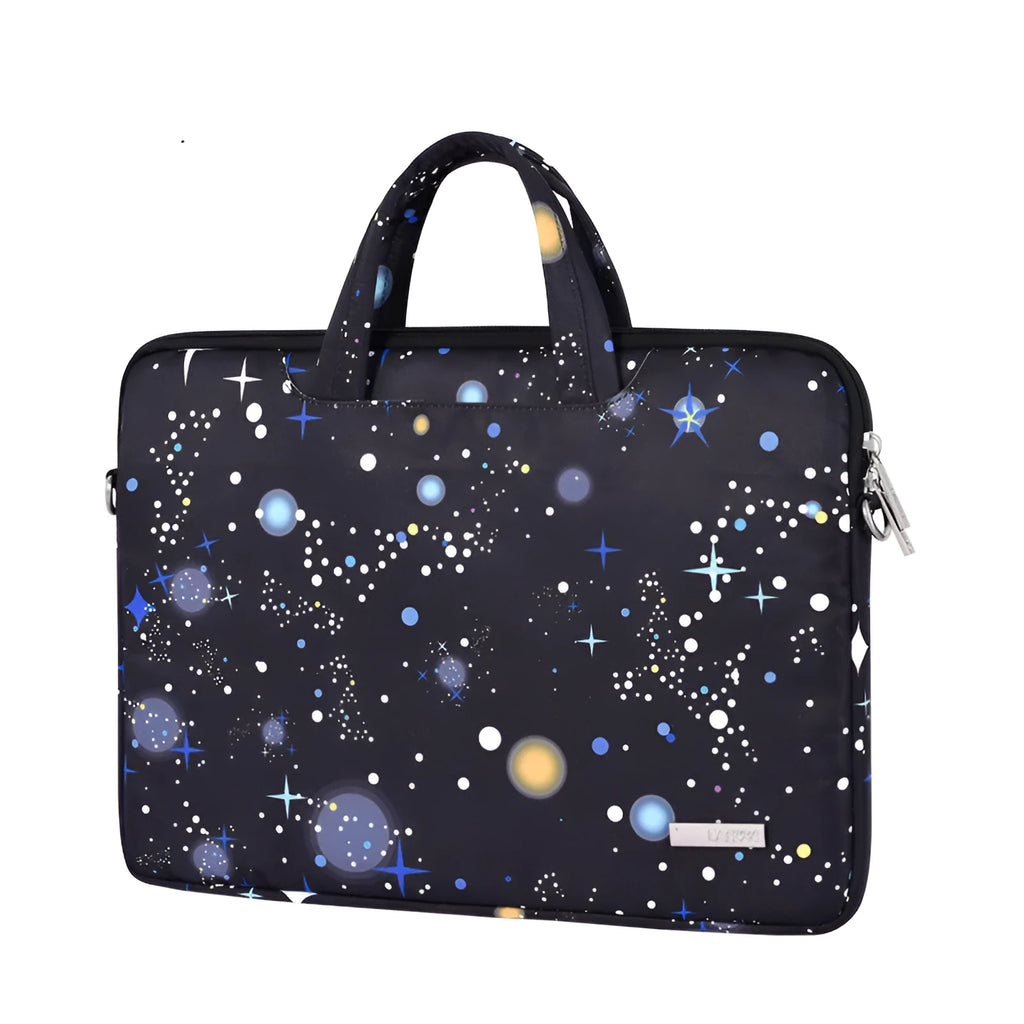 Black waterproof polyester laptop liner bag with zipper closure for 13 inch laptop