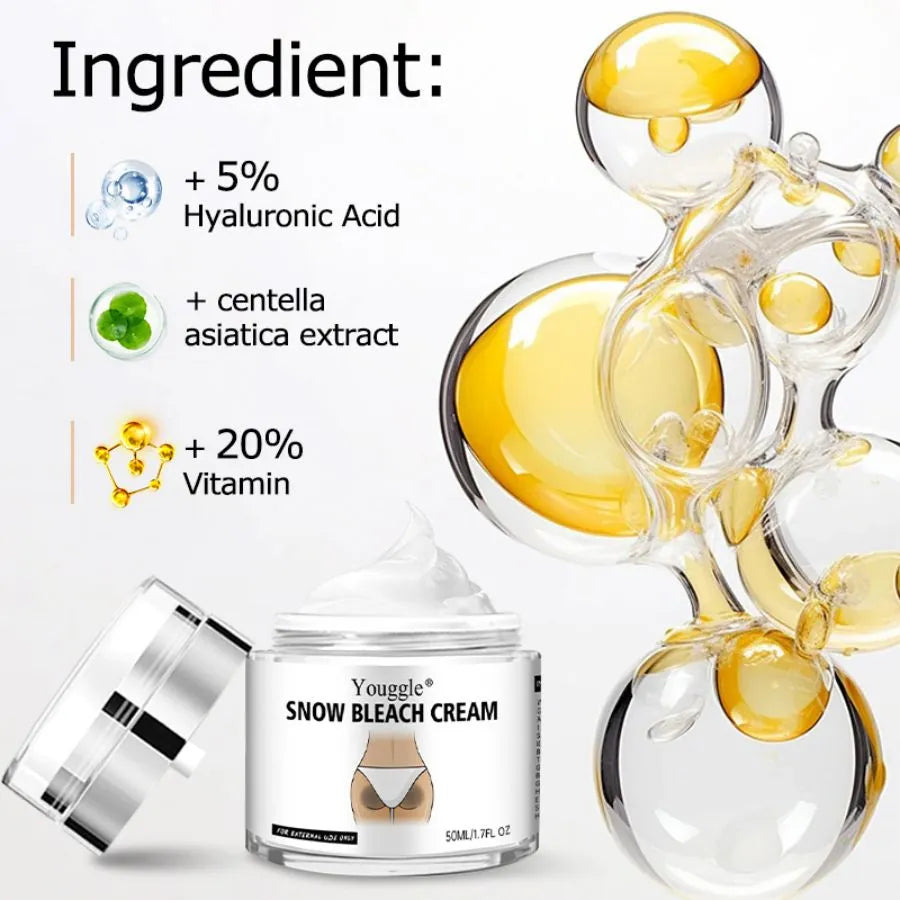 Undream Strong Whitening Body Care Cream 50ml tube for face and body bikini area bleach remover
