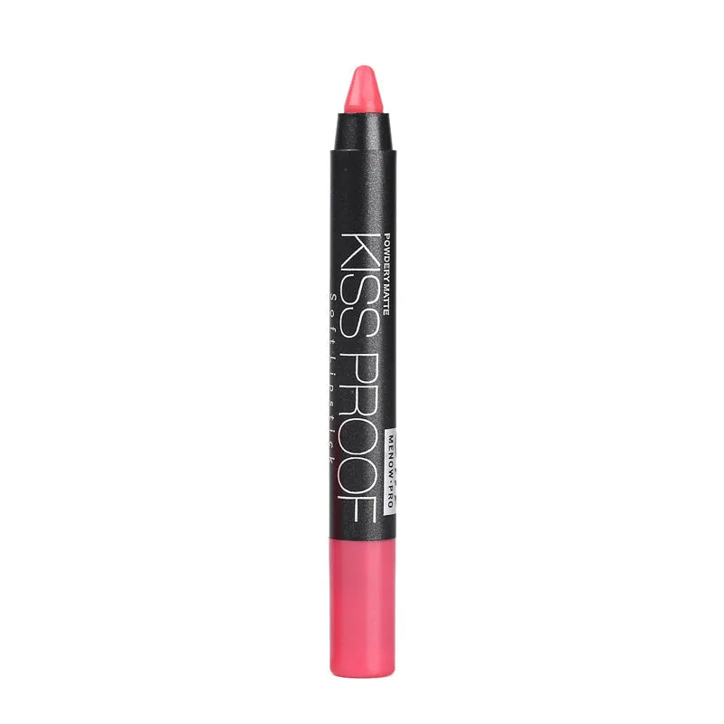 Matte non-stick cup lipstick pen in 18g size available in 19 colours with compact 11.8cm design