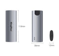 Grey portable external solid state drive SSD with USB 3.0 interface for mobile phones