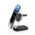 Transparent foldable magnetic wireless charger with QC3.0 fast charging support