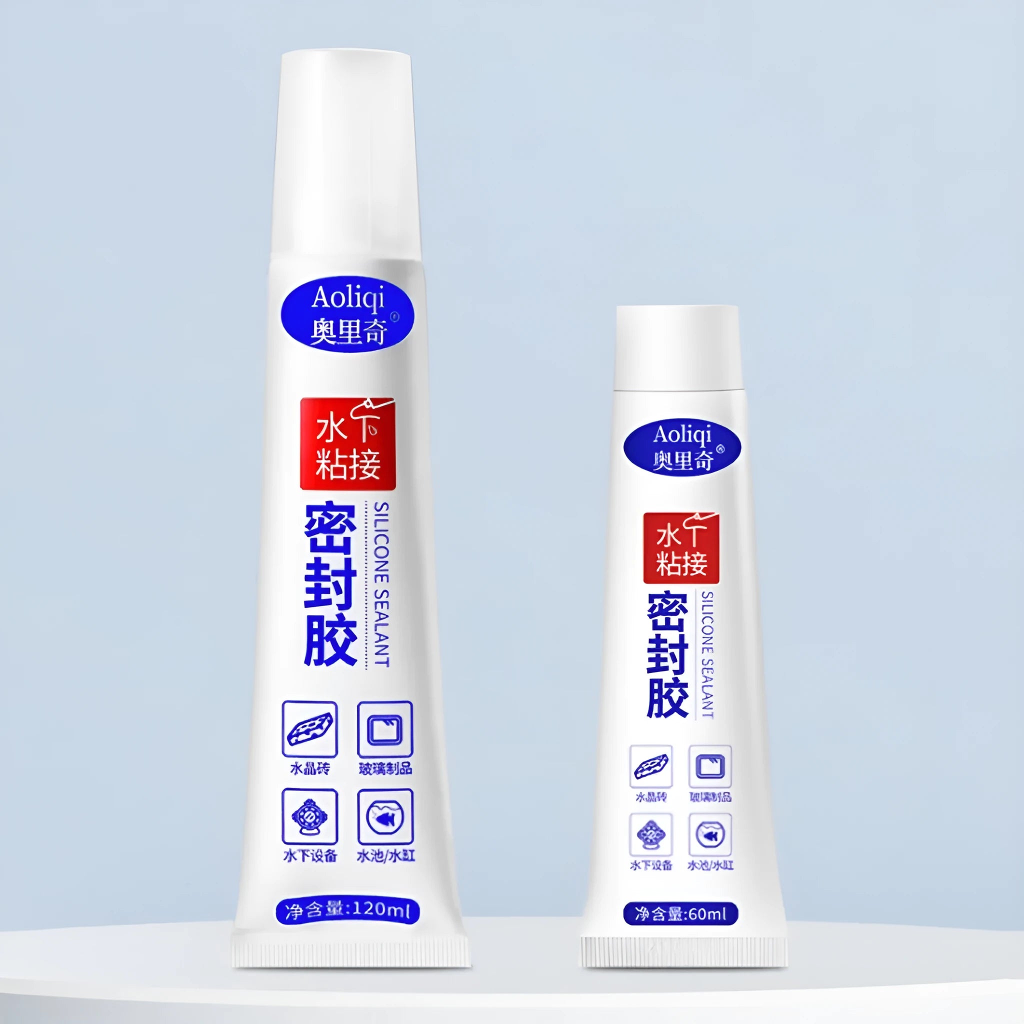 Underwater MS sealant tube with glue head for pool and ship leak repair, 60ml/120ml