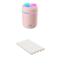 USB desktop mini humidifier with 300ml tank, low noise, in pink white and navy blue