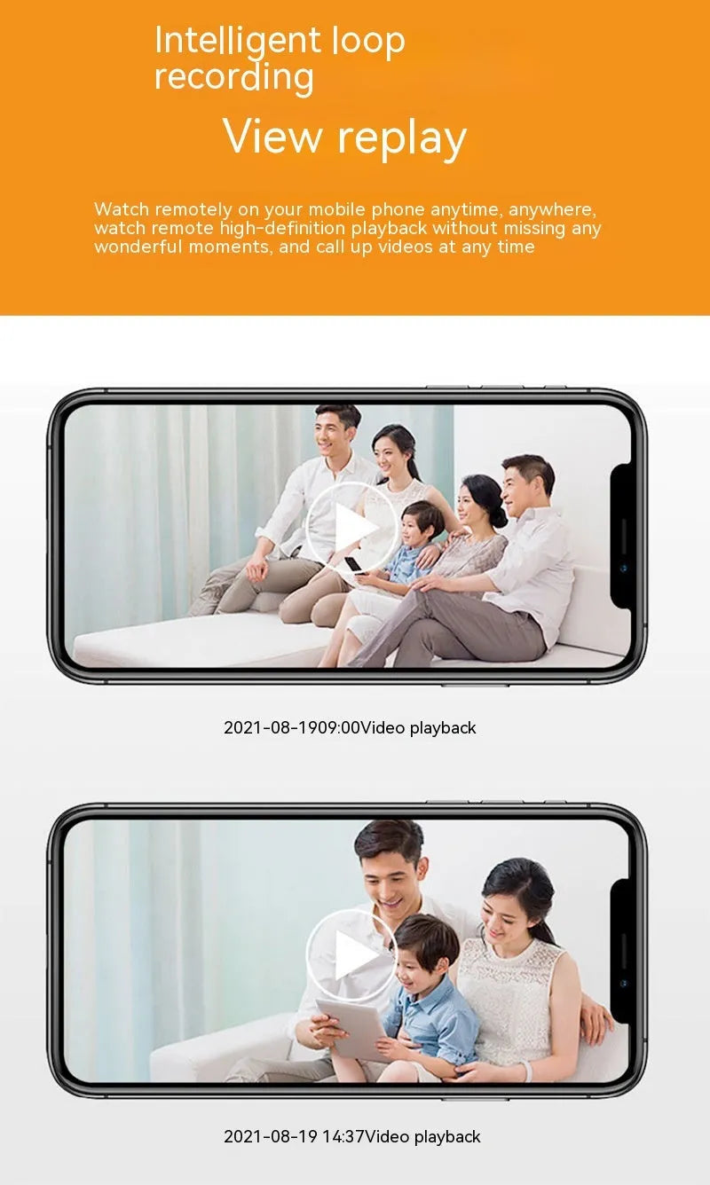 Wireless wifi security bulb camera with 1080p definition and full colour night vision in compact design