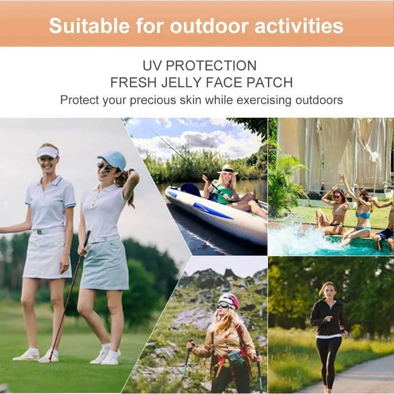 UV protection outdoor sports eye mask sunscreen in packaging showing 5ml pairs