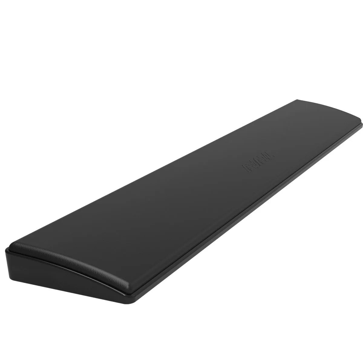 Black gaming keyboard wrist rest holder for a 104-key desktop keyboard with USB cable
