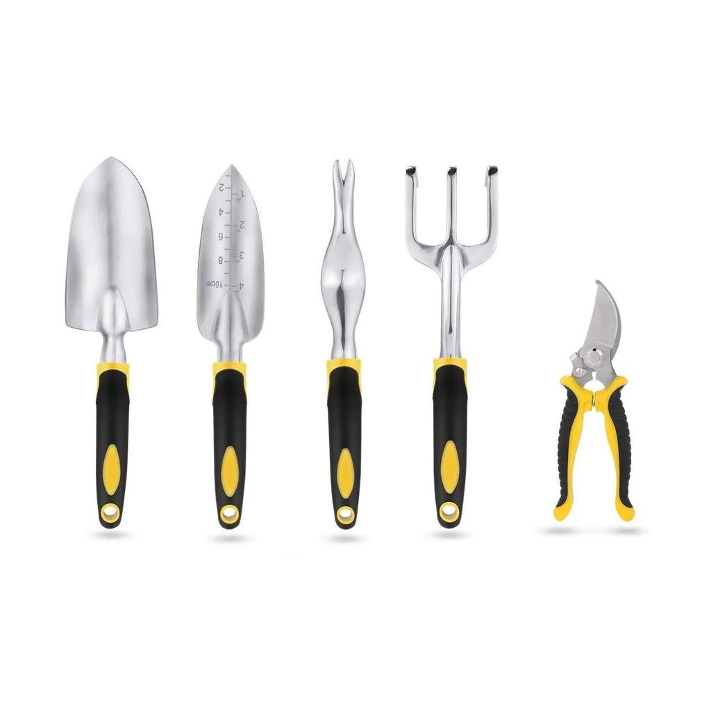 Three-piece aluminium alloy garden tool combination set available as 49 or 82 piece with customisable colour