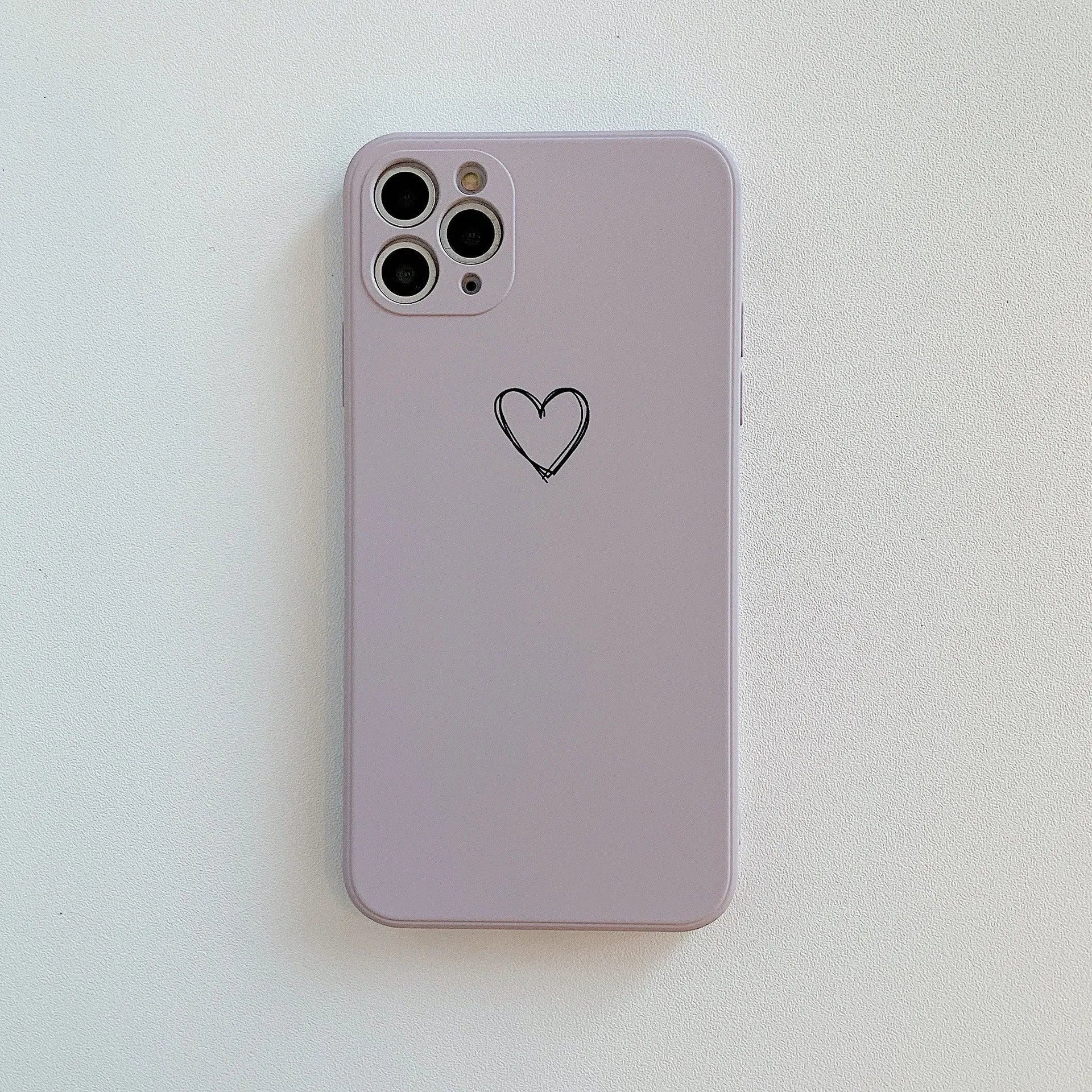 Silicone TPU back cover case for Apple iPhone in a solid colour, showing precise cutouts for camera and ports.