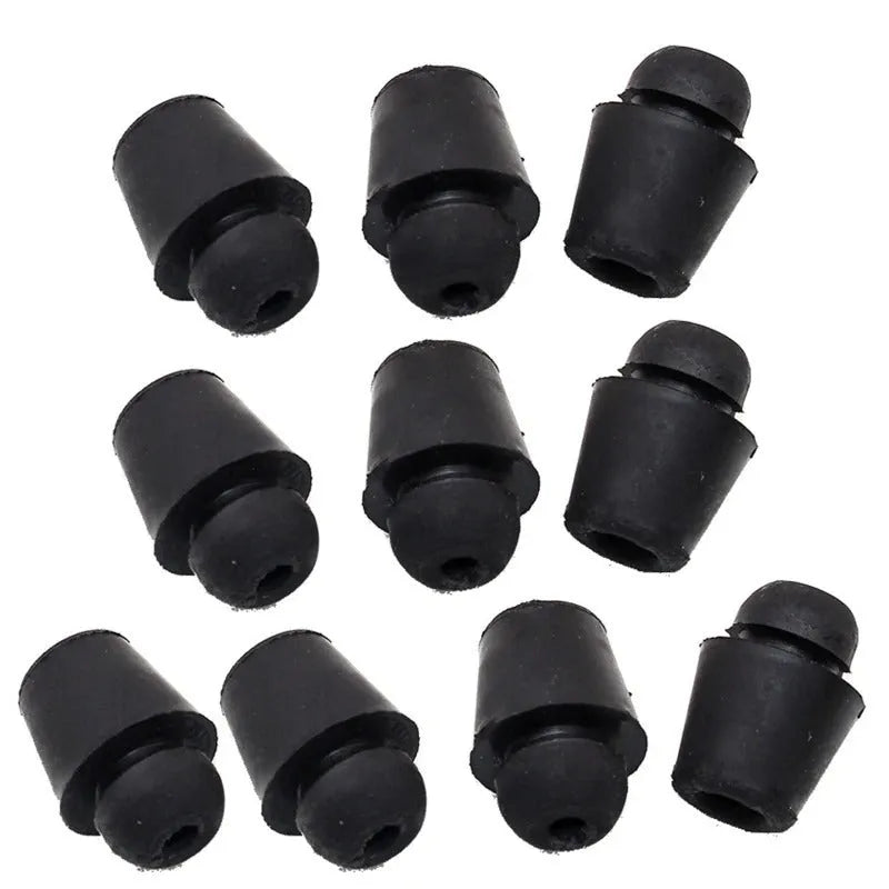 Ten rubber automobile buckle buffer clips for vibration damping in vehicle applications