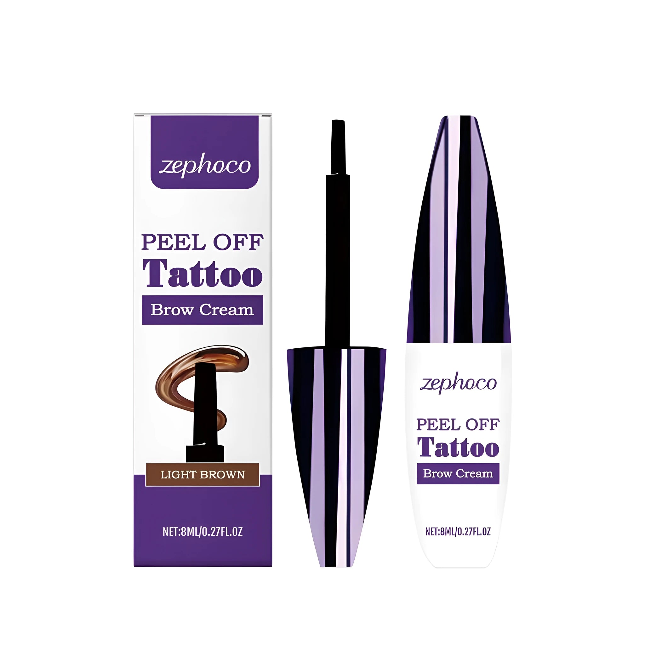 Liquid eyebrow pencil with precision applicator tip for natural brow definition