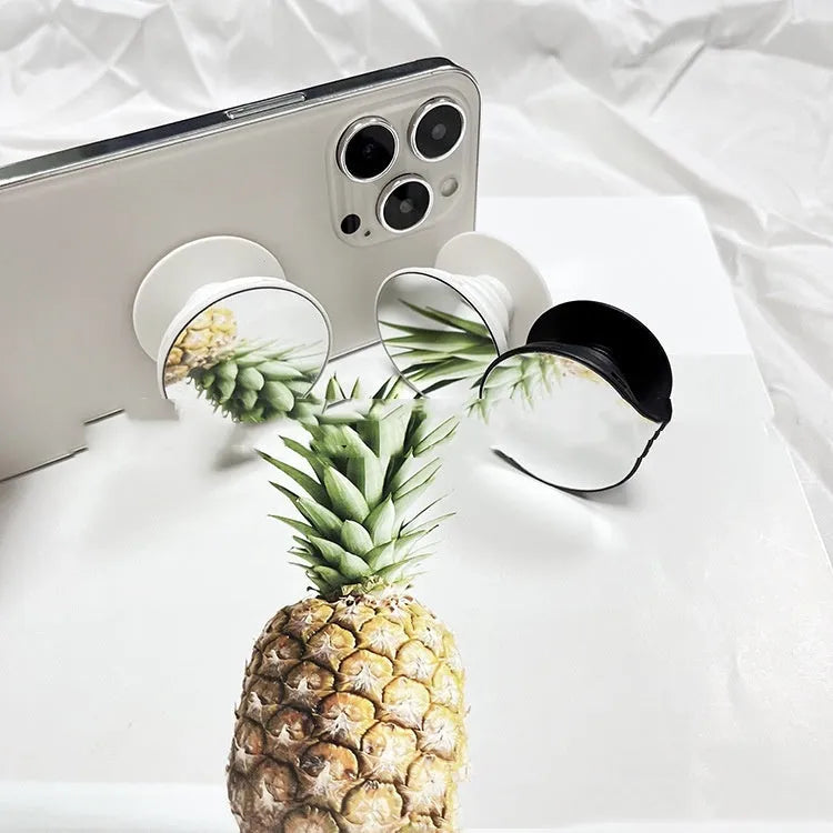 Mirror mobile phone airbag bracket, universal ABS TPU holder, 4cm diameter, 6mm thick, 23mm stretch