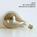 A110 double helix golden LED soft light strip bulb with compact 110x200mm dimensions